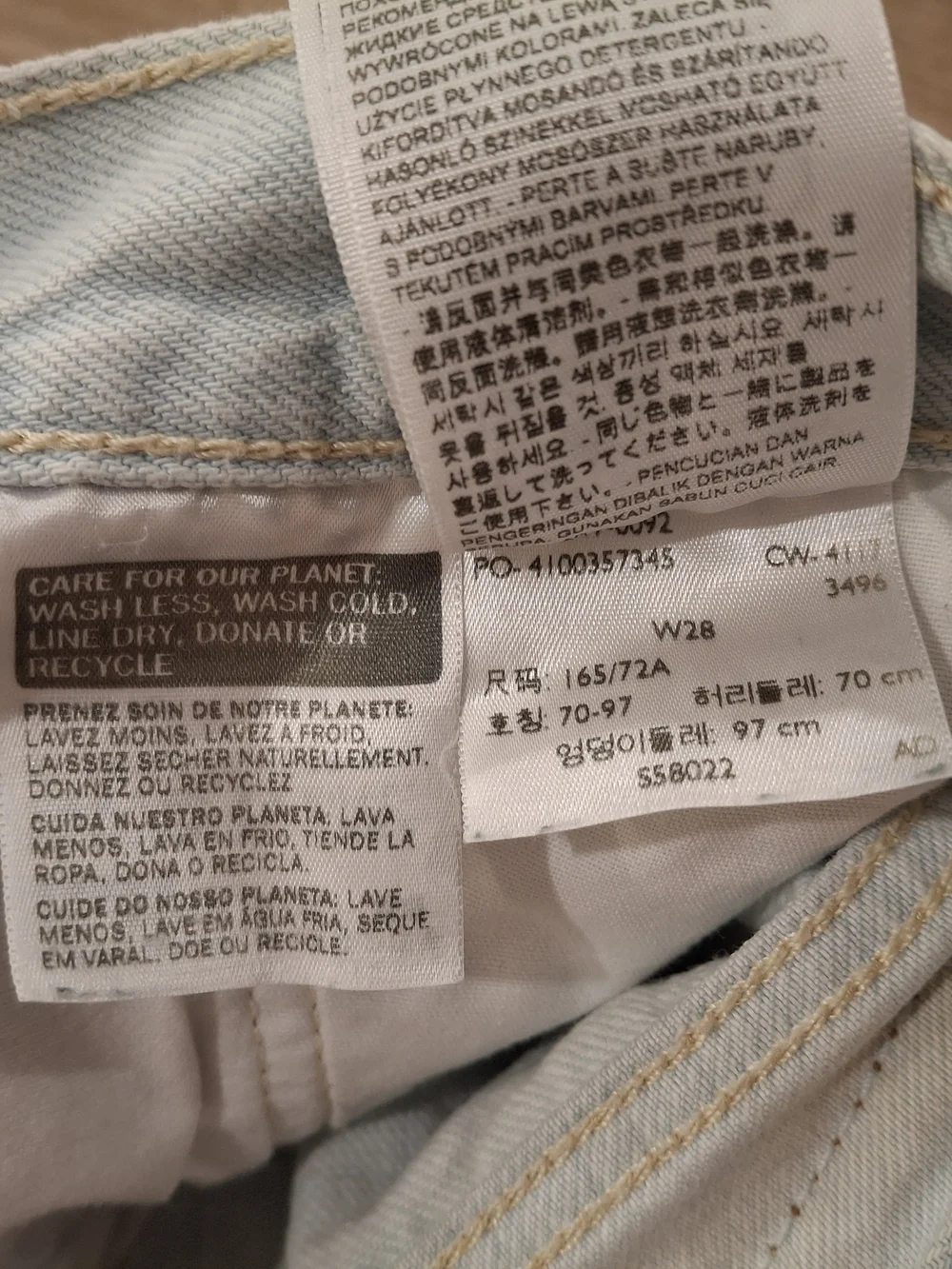 Levi’s 501 Original Women’s Denim Shorts Size 28 Bleach Wash Distressed